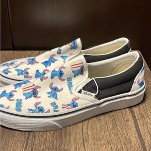 Disney Kids Slip-On Sneakers - White and Blue